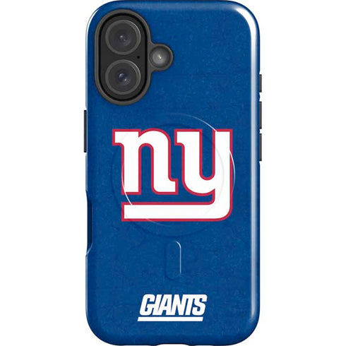 NFL New York Giants Distressed iPhone 16 Plus Magsafe Impact Case