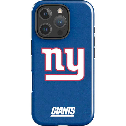 NFL New York Giants Distressed iPhone 16 Pro Impact Case