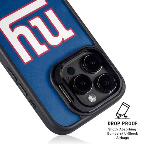 NFL New York Giants Distressed iPhone 16 Pro Kickstand Case