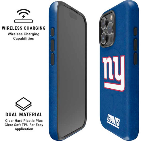 NFL New York Giants Distressed iPhone 16 Pro Magsafe Impact Case