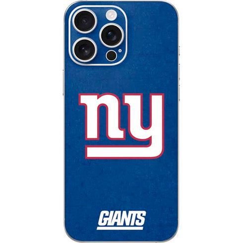 NFL New York Giants Distressed iPhone 16 Pro Max Skin