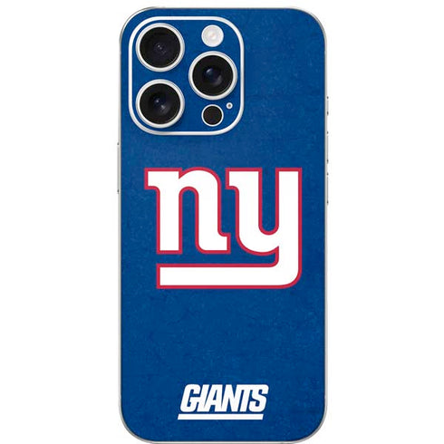 NFL New York Giants Distressed iPhone 16 Pro Skin