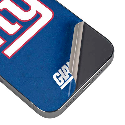 NFL New York Giants Distressed iPhone 16 Pro Skin