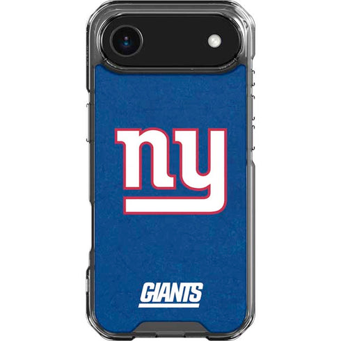 NFL New York Giants Distressed iPhone 17 Air Clear Case