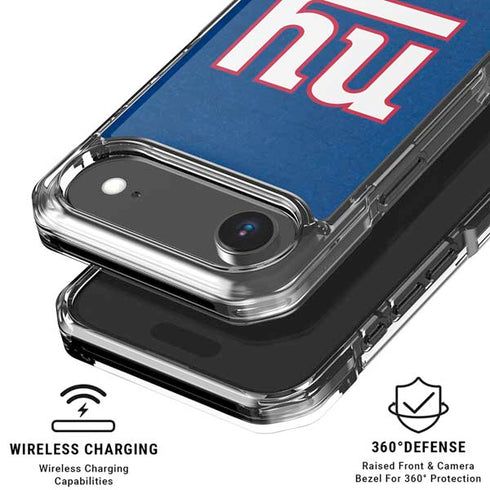 NFL New York Giants Distressed iPhone 17 Air Clear Case