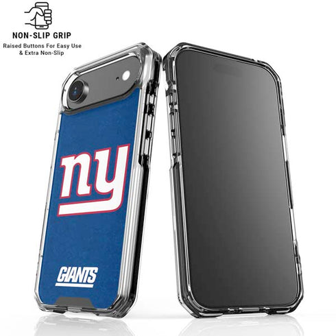 NFL New York Giants Distressed iPhone 17 Air Clear Case
