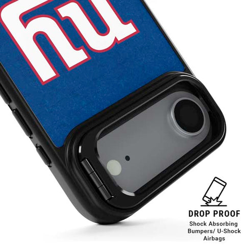 NFL New York Giants Distressed iPhone 17 Air Kickstand Case