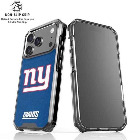 NFL New York Giants Distressed iPhone 17 Pro Clear Case
