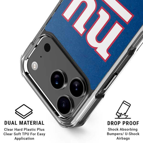 NFL New York Giants Distressed iPhone 17 Pro MagSafe Case