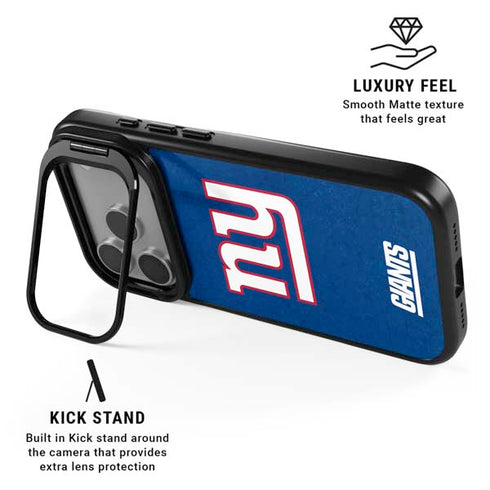 NFL New York Giants Distressed iPhone 17 Pro Max Kickstand Case
