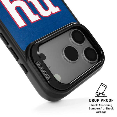 NFL New York Giants Distressed iPhone 17 Pro Max Kickstand Case