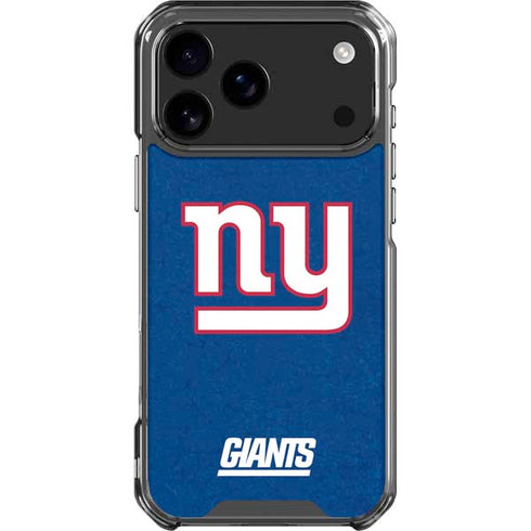 NFL New York Giants Distressed iPhone 18 Pro Max Clear Case