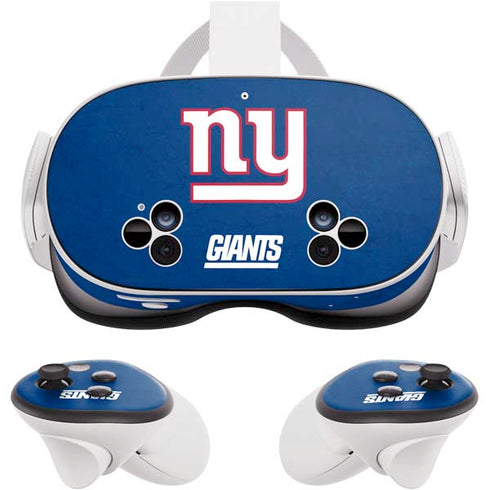 NFL New York Giants Distressed Meta Quest 3S Skin