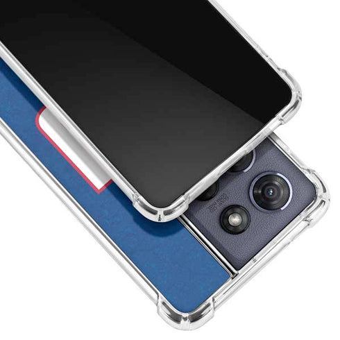 NFL New York Giants Distressed Moto G 5G (2025) Clear Case