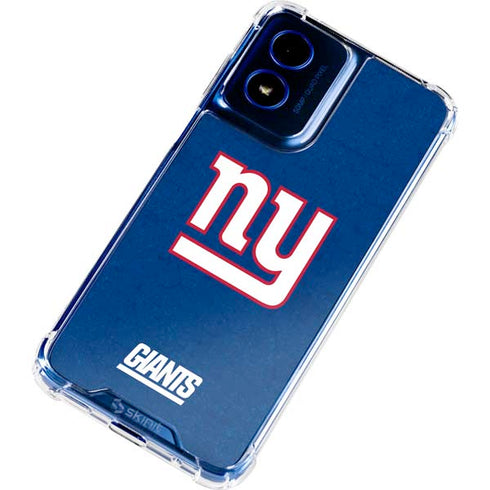 NFL New York Giants Distressed Moto G 5G (2024) Clear Case