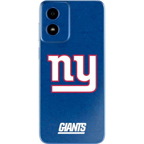NFL New York Giants Distressed Moto G Play 4G (2024) Skin