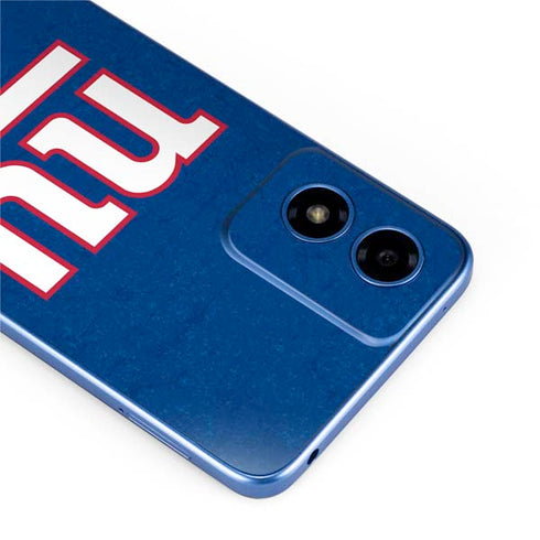 NFL New York Giants Distressed Moto G Play 4G (2024) Skin
