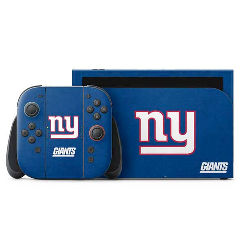 NFL New York Giants Distressed Nintendo Switch 2 (2025) with Joy-Con Skin