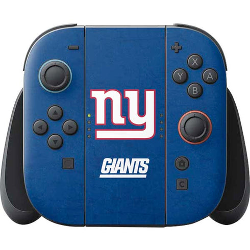NFL New York Giants Distressed Nintendo Skins