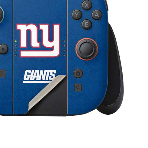 NFL New York Giants Distressed Nintendo Switch 2 (2025) Joy-Con Controller Skin