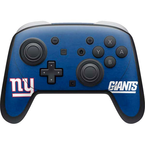 NFL New York Giants Distressed Nintendo Switch 2 (2025) Pro Controller Skin