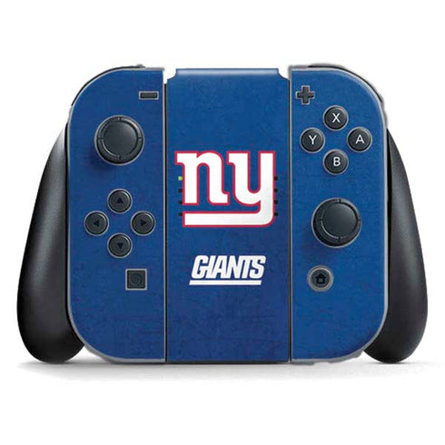 NFL New York Giants Distressed Nintendo Skins