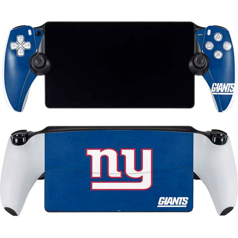 NFL New York Giants Distressed PlayStation Portal Remote Player Skin