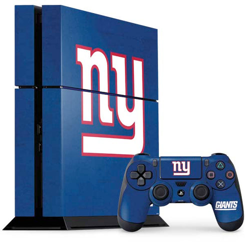 NFL New York Giants Distressed PlayStation PS4 Skins