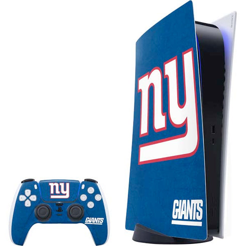 NFL New York Giants Distressed PlayStation PS5 Skins