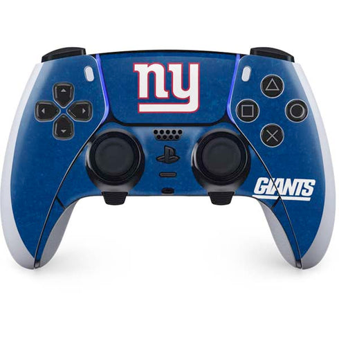 NFL New York Giants Distressed PS5 DualSense Edge Pro Controller Skin