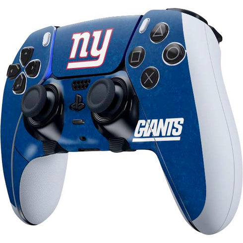 NFL New York Giants Distressed PS5 DualSense Edge Pro Controller Skin