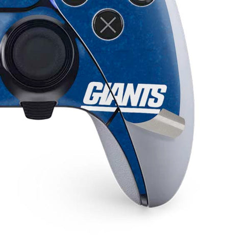 NFL New York Giants Distressed PS5 DualSense Edge Pro Controller Skin