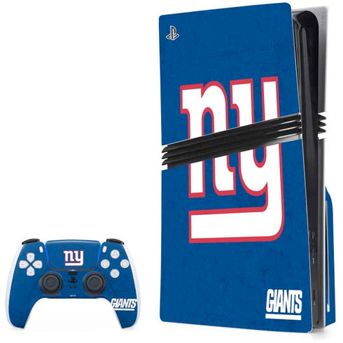 NFL New York Giants Distressed PlayStation PS5 Skins