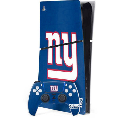 NFL New York Giants Distressed PlayStation PS5 Skins