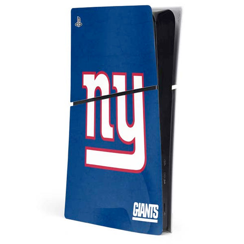 NFL New York Giants Distressed PS5 Slim Digital Edition Console Skin