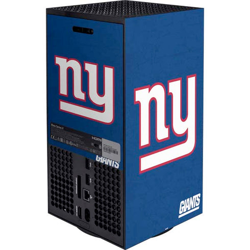 NFL New York Giants Distressed XBox Series X Digital Edition Bundle Skin