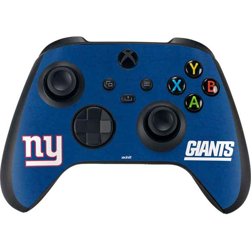 NFL New York Giants Distressed XBox Series X Digital Edition Bundle Skin