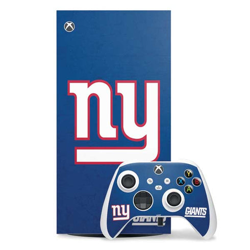NFL New York Giants Distressed Xbox Series X Skins