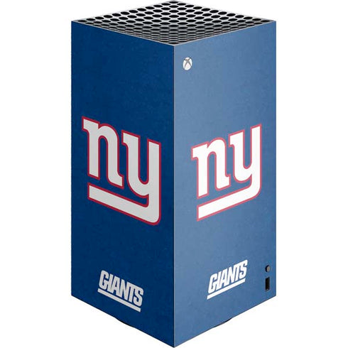 NFL New York Giants Distressed XBox Series X Digital Edition Console Skin