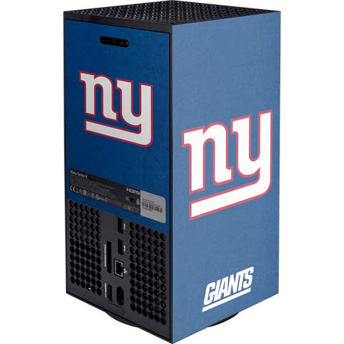 NFL New York Giants Distressed XBox Series X Digital Edition Console Skin