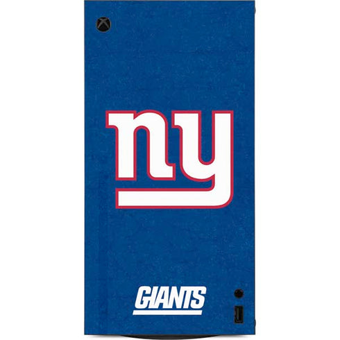 NFL New York Giants Distressed XBox Series X Digital Edition Console Skin