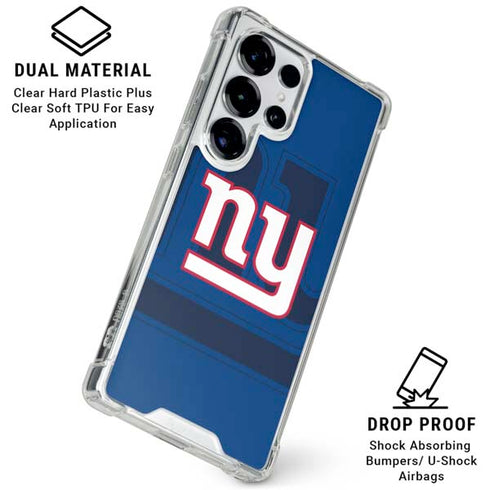 NFL New York Giants Double Vision Galaxy S25 Ultra Clear Case