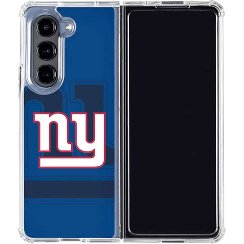 NFL New York Giants Double Vision Galaxy Z Fold5 5G Clear Case
