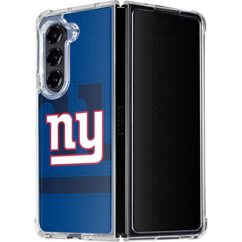 NFL New York Giants Double Vision Galaxy Z Fold5 5G Clear Case