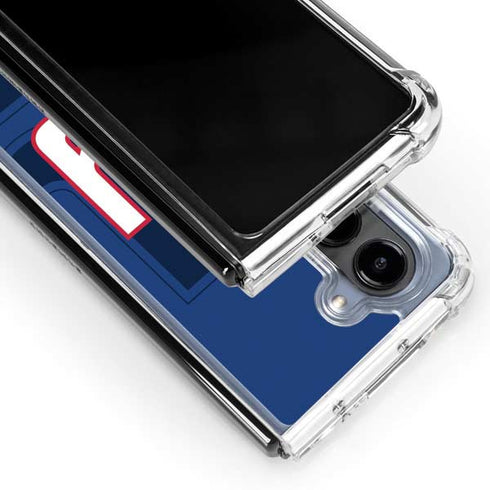 NFL New York Giants Double Vision Galaxy Z Fold5 5G Clear Case
