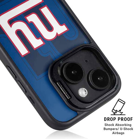 NFL New York Giants Double Vision iPhone 15 Plus Kickstand Case