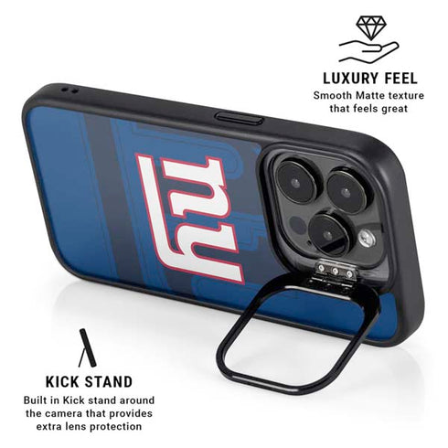 NFL New York Giants Double Vision iPhone 15 Pro Max Kickstand Case