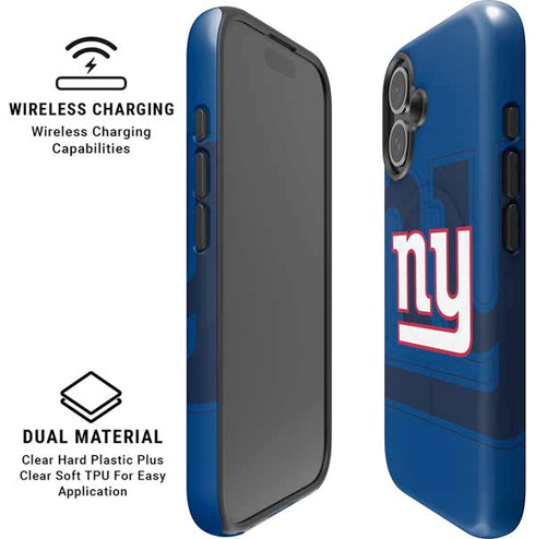 NFL New York Giants Double Vision iPhone 16 Plus Magsafe Impact Case