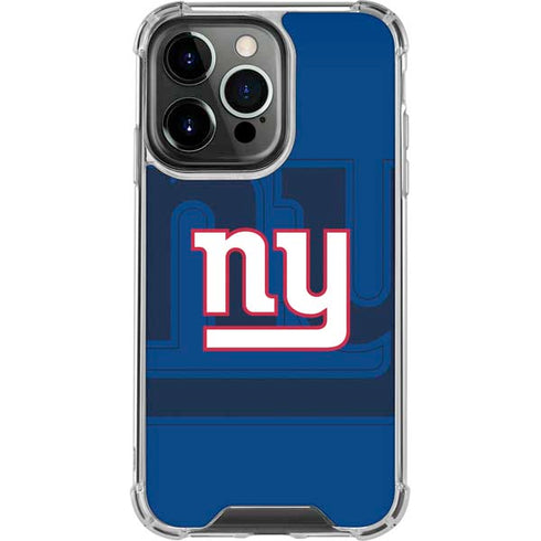 NFL New York Giants Double Vision iPhone 16 Pro Max Clear Case