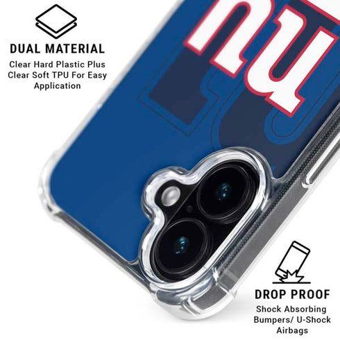 NFL New York Giants Double Vision iPhone 17 Clear Case